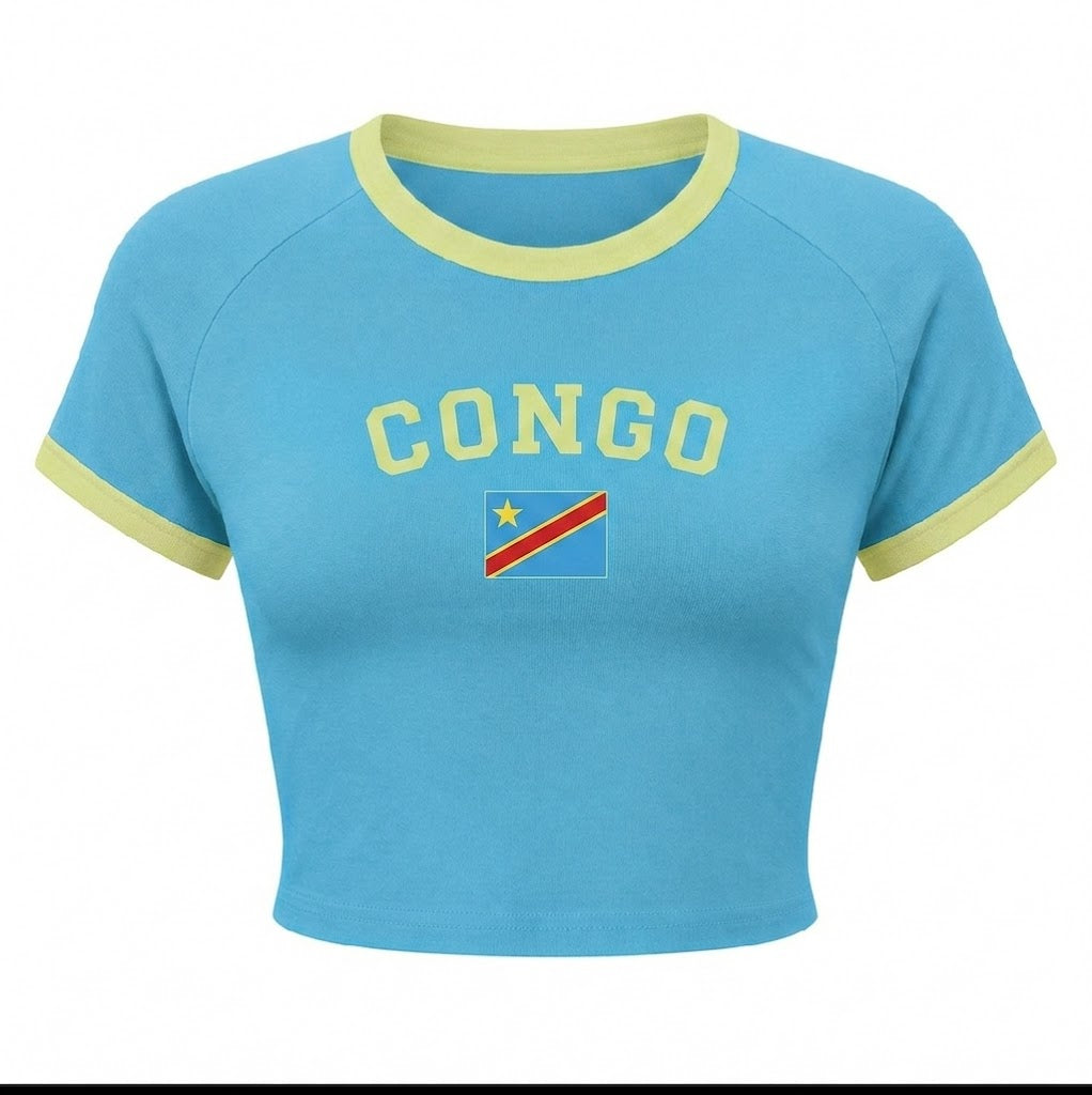 Crop Y2K Drapeau RDC