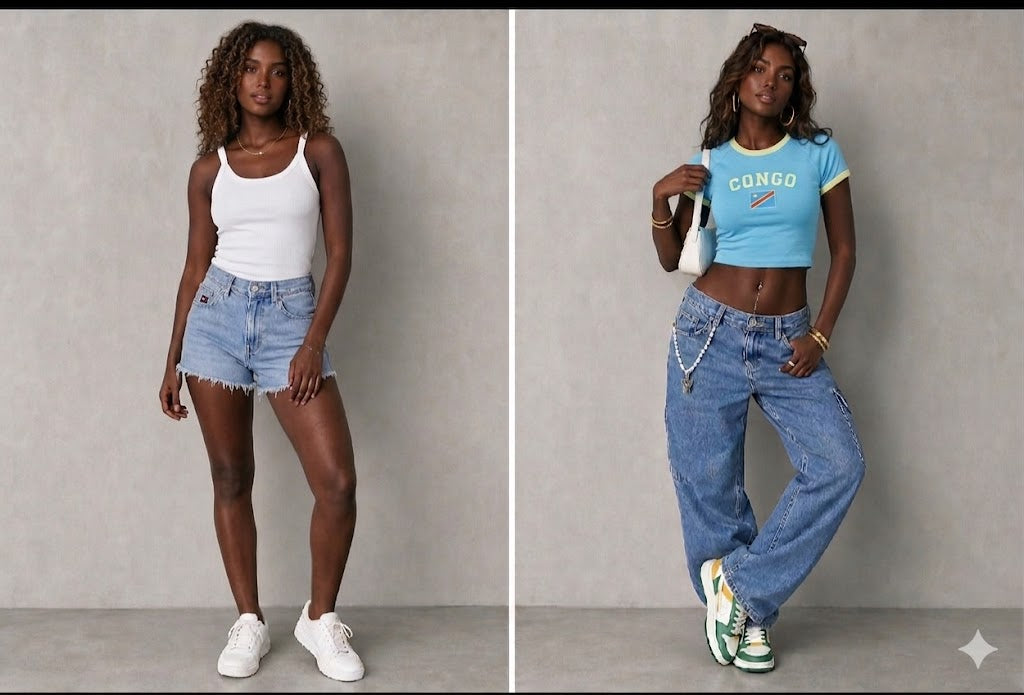 Crop Y2K Drapeau RDC