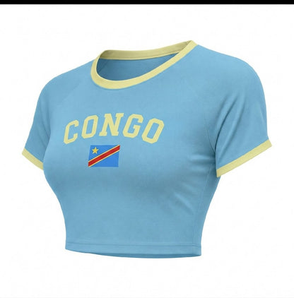Crop Y2K Drapeau RDC