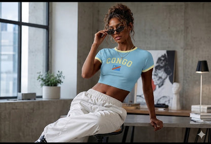 Crop Y2K Drapeau RDC